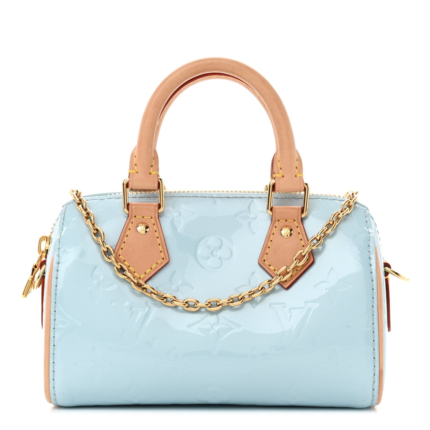 Louis Vuitton Vernis Monogram Nano Speedy Sky 1 of 10