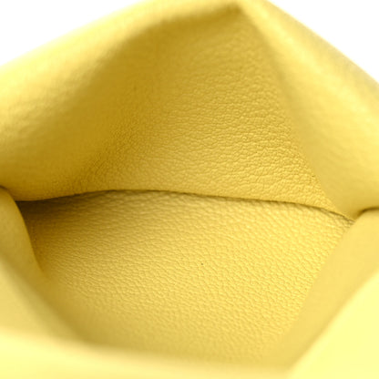 Hermes Chevre Mysore Calvi Duo Card Case Limoncello 7 of 10