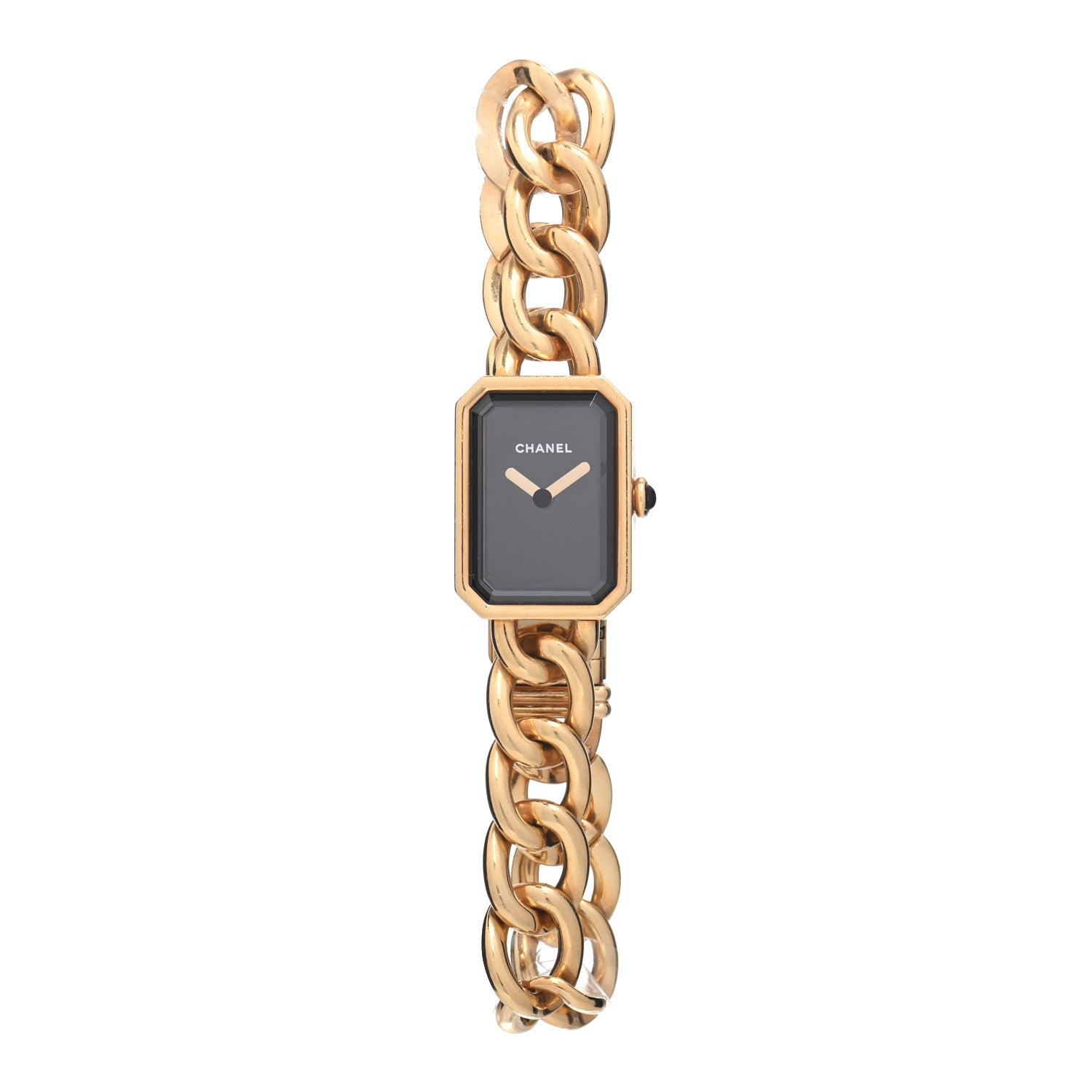 Chanel 18K Yellow Gold 16mm Chain Premiere Quartz Watch 1 of 4