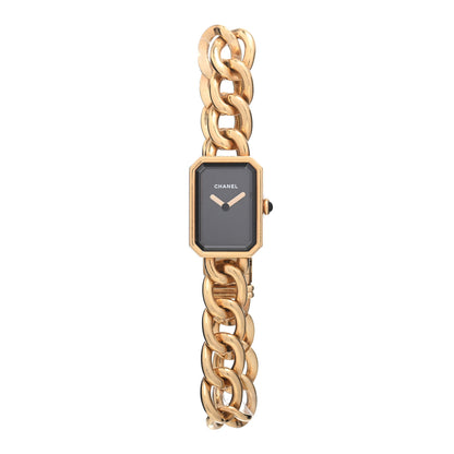 Chanel 18K Yellow Gold 16mm Chain Premiere Quartz Watch 1 of 4