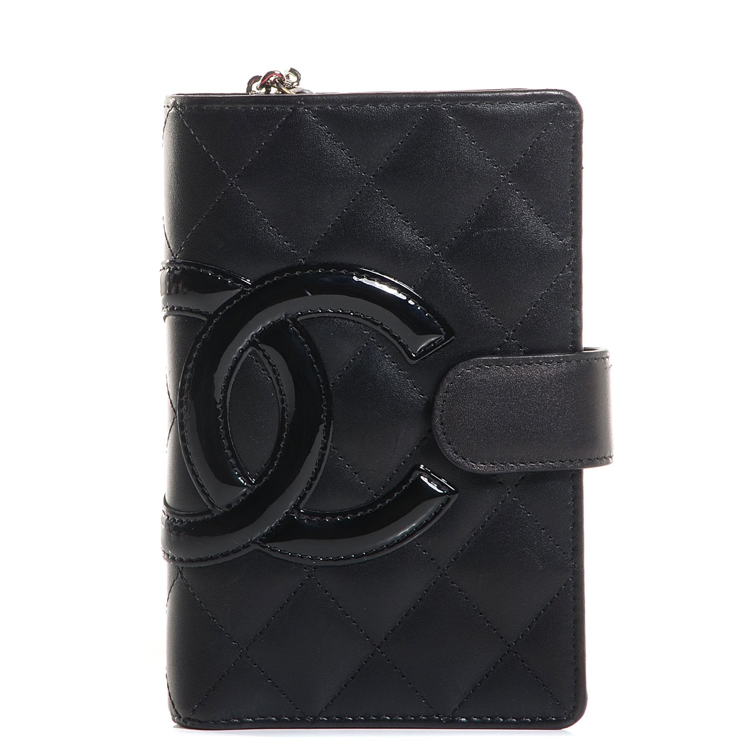 Chanel Calfskin Cambon Zipped Pocket Wallet Black 1 of 8