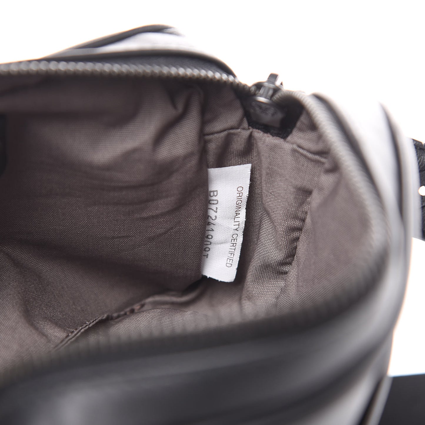 Nappa Intrecciato Belt Bag Black