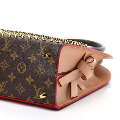 Louis Vuitton Monogram Calf Hair Spikes Iconoclasts Christian Louboutin Tote Red 7 of 18