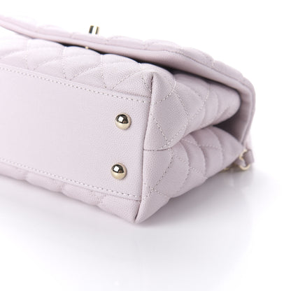Chanel Caviar Quilted Mini Coco Handle Flap Lilas Lilac 7 of 11