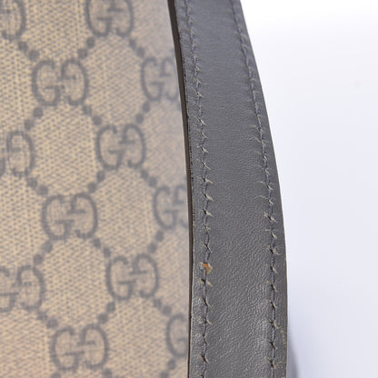 Gucci GG Supreme Monogram Small Zippered Tote Ecru Grigio 11 of 16