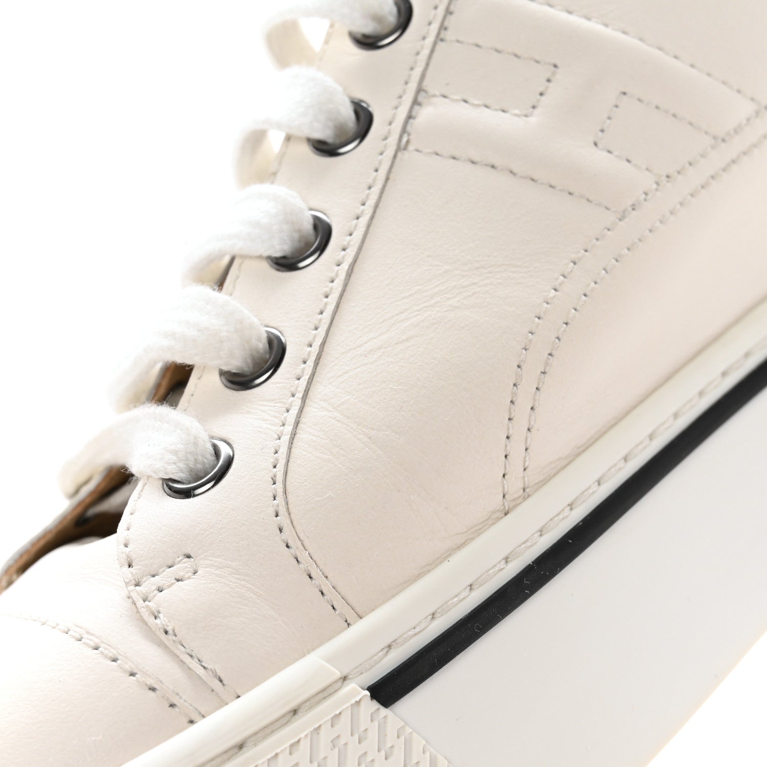 Hermes Calfskin Suede Goatskin Womens Voltage Sneakers 39.5 Blanc Rose Fuchsia 12 of 13