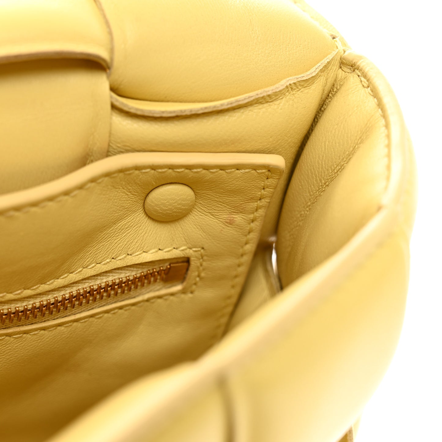 Lambskin Maxi Intreccio Padded Chain Cassette Crossbody Bag Corn