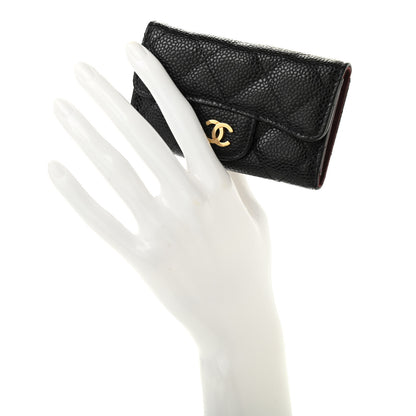 Chanel Caviar Quilted 6 Key Holder Black 2 of 9