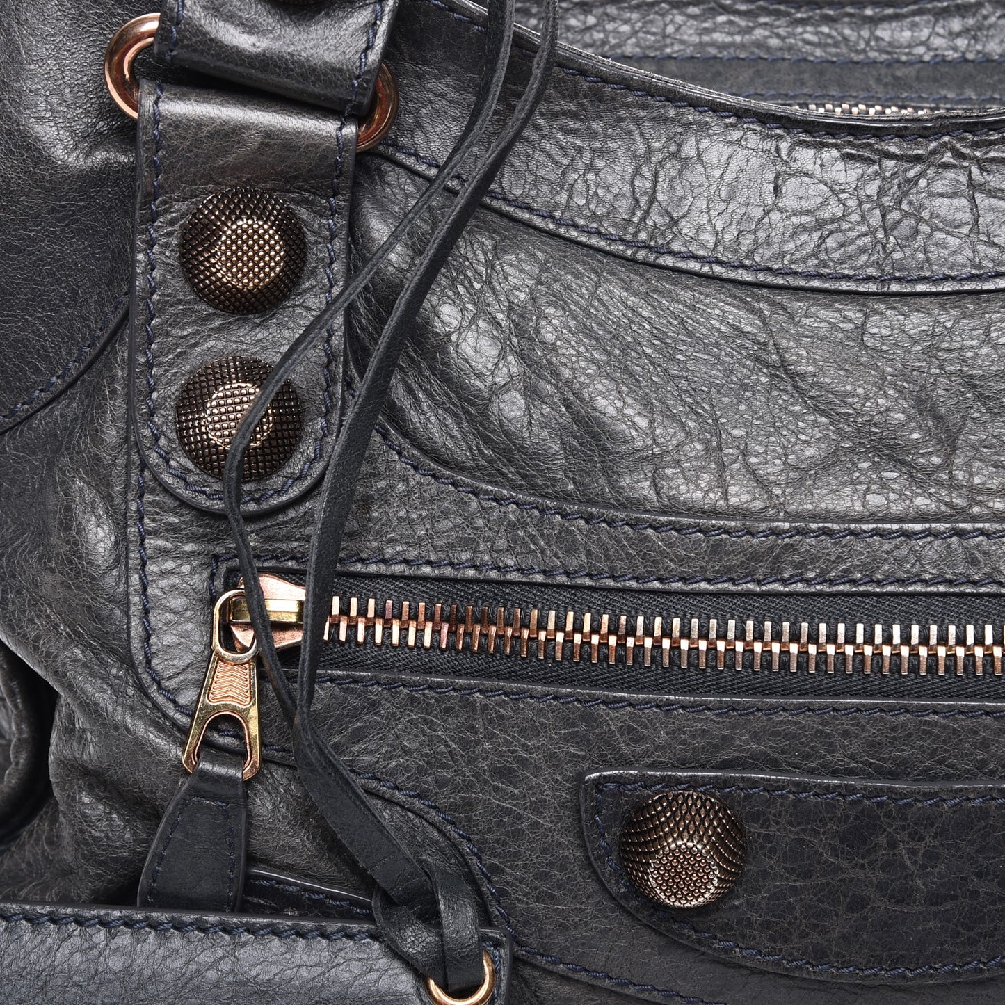 Agneau Giant 21 Rose Gold Hardware City Anthracite