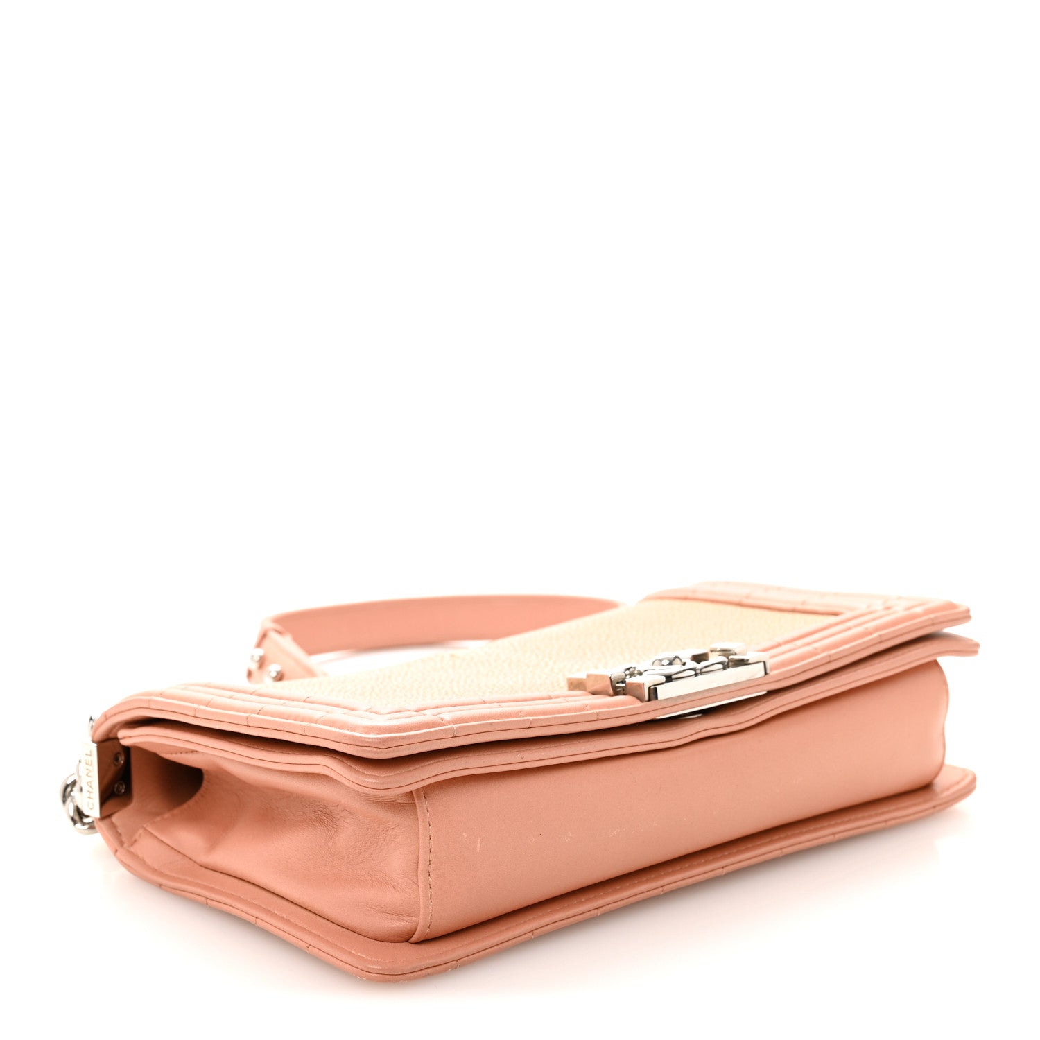 Chanel Galuchat Stingray Medium Boy Flap Pink 4 of 11