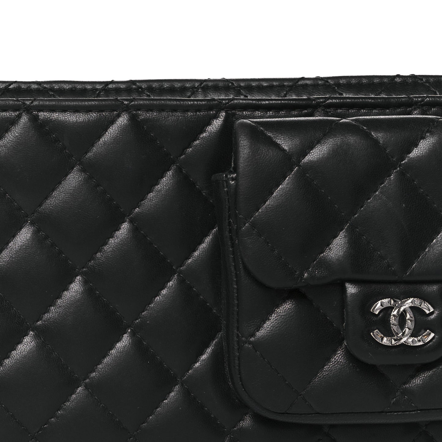 Lambskin Mineral Nights Pochette Wristlet Black