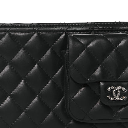 Chanel Lambskin Mineral Nights Pochette Wristlet Black 8 of 10