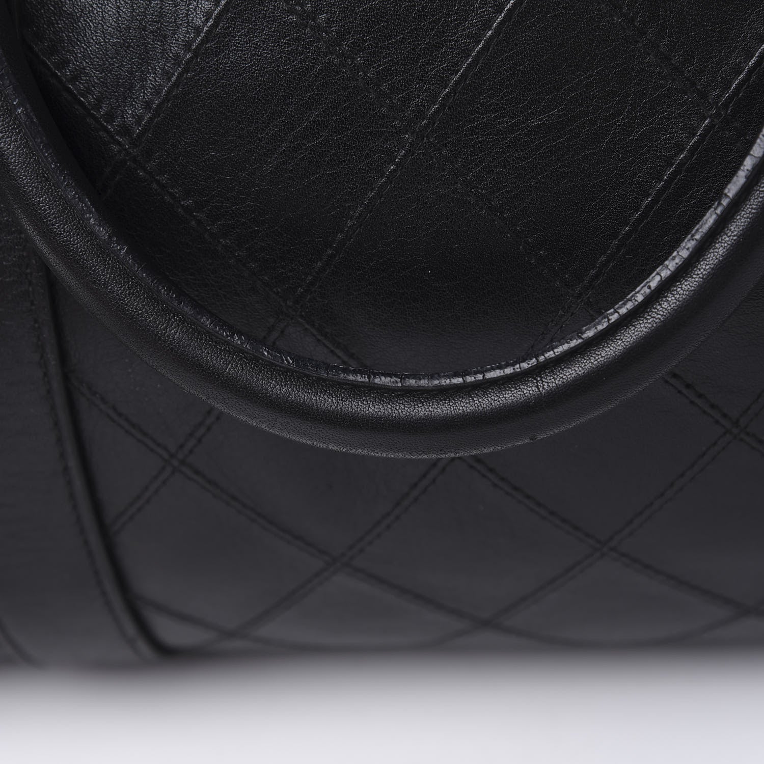 Chanel Calfskin Stitched CC Boston Black 19 of 21