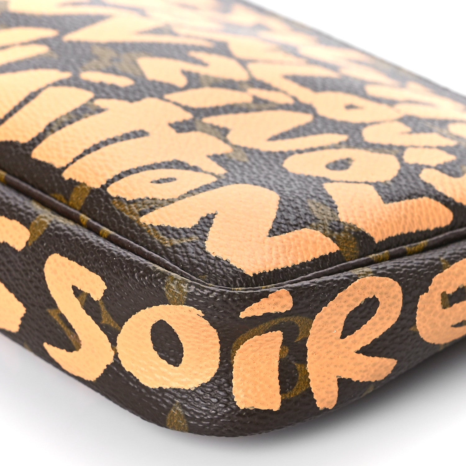 Louis Vuitton Monogram Graffiti Pochette Accessories Peach 8 of 9