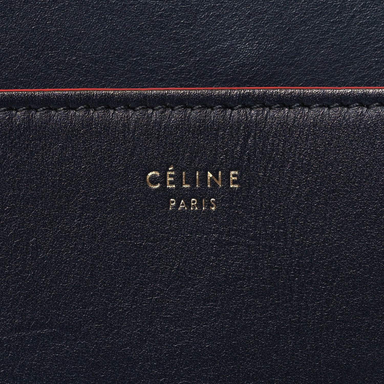Celine Supersoft Calfskin Sangle Bucket Bag Navy 6 of 14