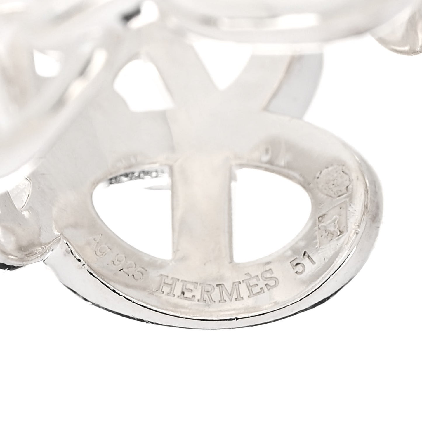 Sterling Silver GM Chaine d'Ancre Enchainee Band Ring 51 5.75
