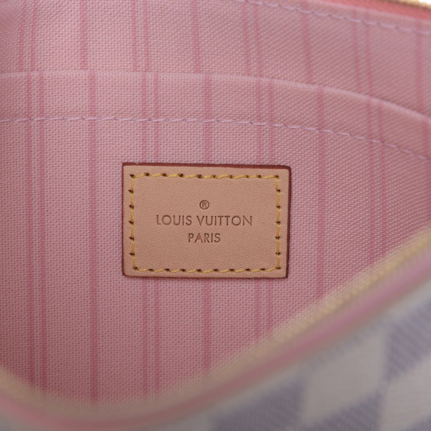 Damier Azur Neverfull MM GM Pochette Rose Ballerine