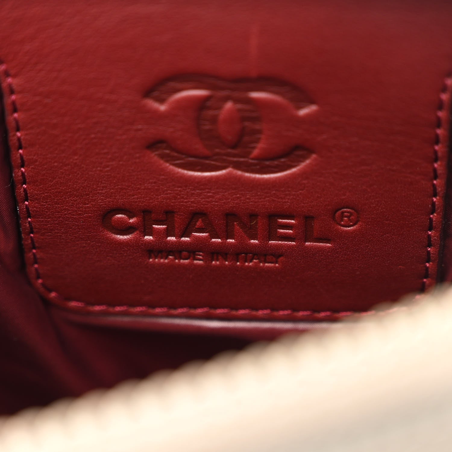 Chanel Nylon Quilted Cocoon Wristlet Grey 6 of 8