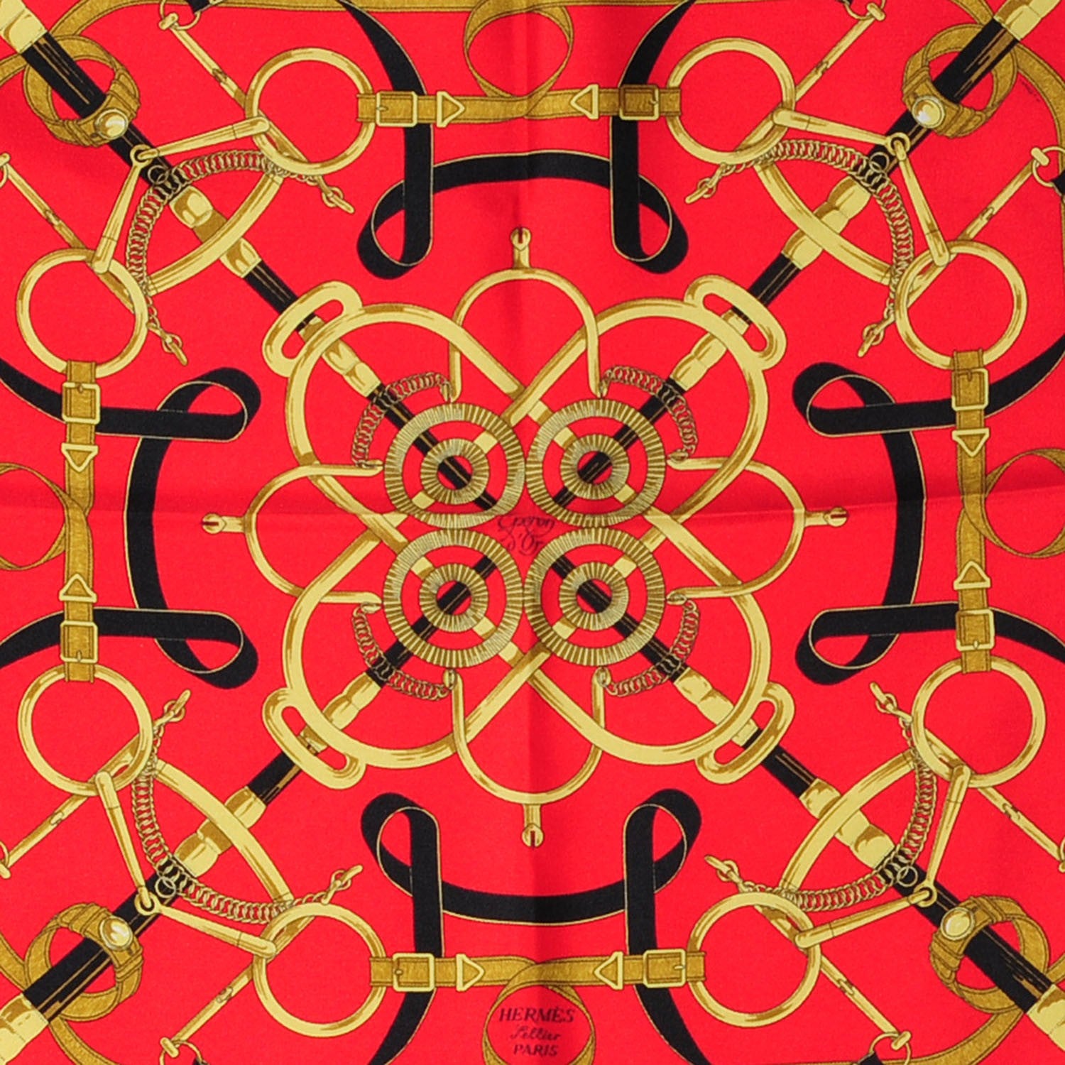 Hermes Silk Eperon D'Or Scarf 90 1 of 5