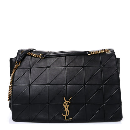 Saint Laurent Lambskin Matelasse Monogram Oversized Jamie Black 1 of 10