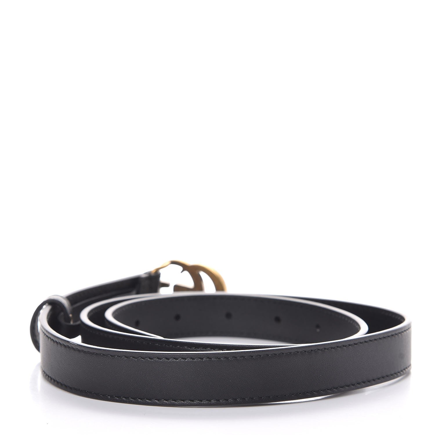 Gucci Calfskin Double G 20mm Belt 85 34 Black 3 of 6