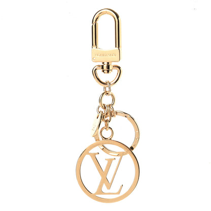 Louis Vuitton LV Circle Bag Charm Key Holder Gold 1 of 8