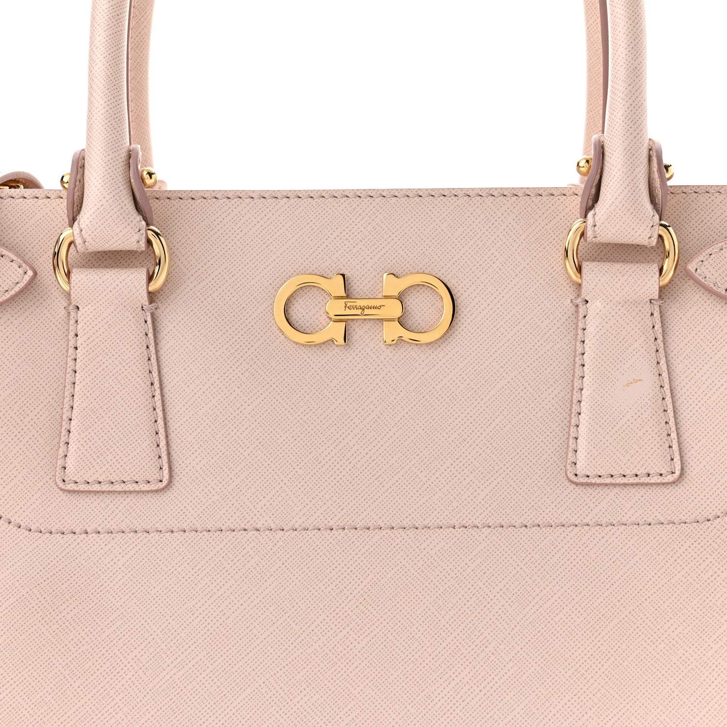 Salvatore Ferragamo Printed Calfskin Beky Tote Macaron 8 of 11