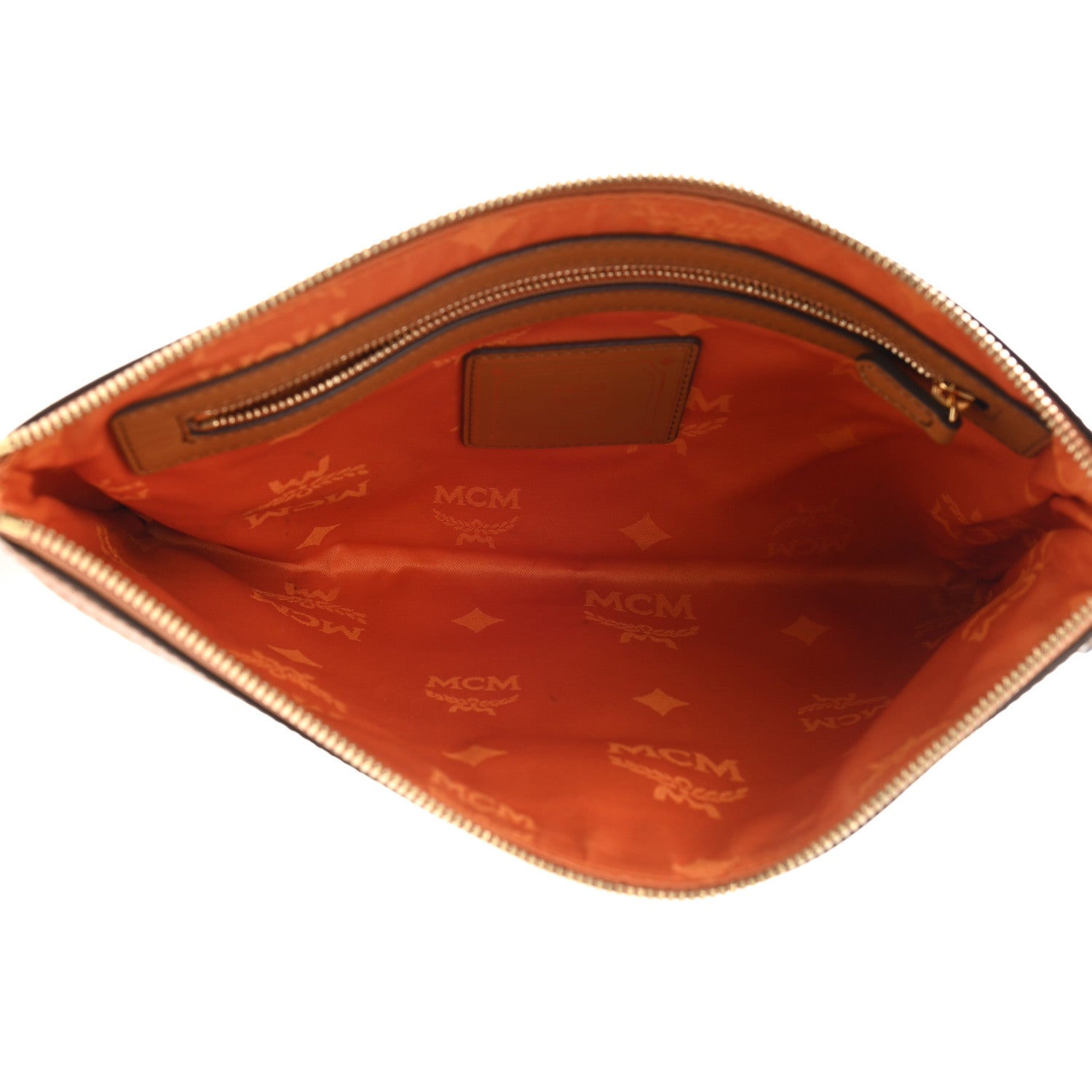MCM Visetos Mini Pouch Cognac 5 of 8