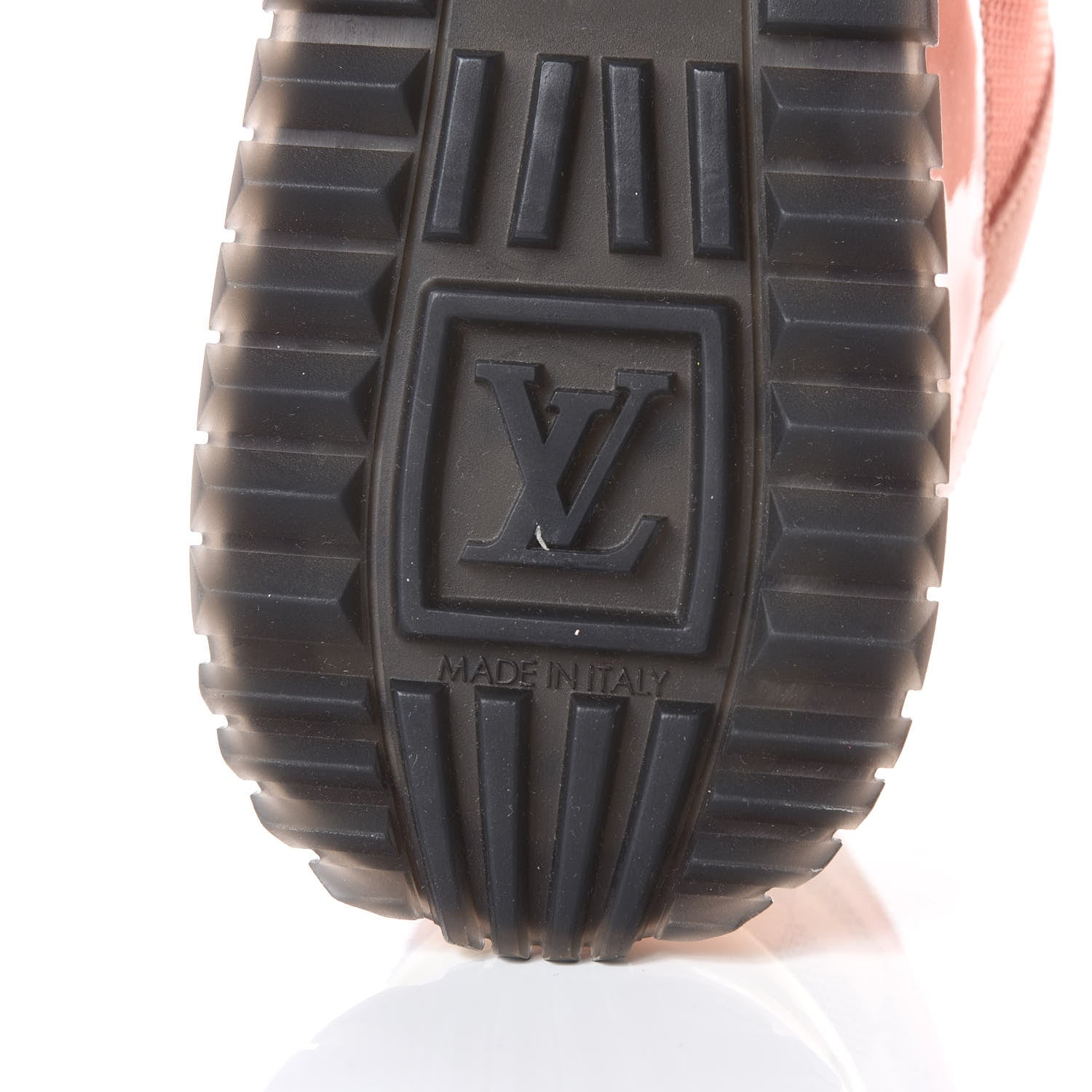 Louis Vuitton Suede Damier Azur Run Away Sneakers 38.5 Pink 6 of 8