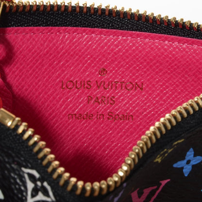 Louis Vuitton Monogram Multicolor Key Pouch Black 6 of 7
