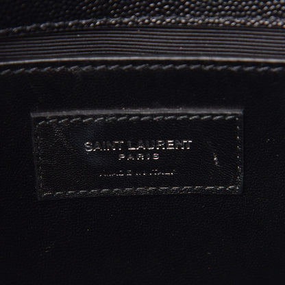 Saint Laurent Grain De Poudre Small Monogram Kate Satchel Black 6 of 10