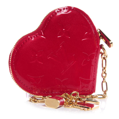Louis Vuitton Vernis Coeur Heart Coin Purse Pomme D'Amour 3 of 7