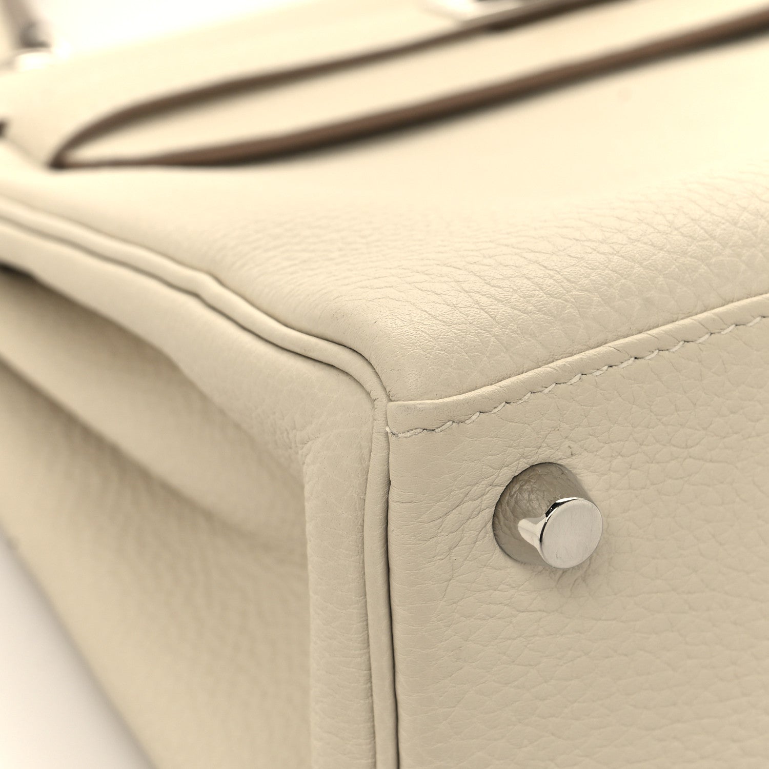 Hermes Togo Kelly Retourne 25 Craie 9 of 13