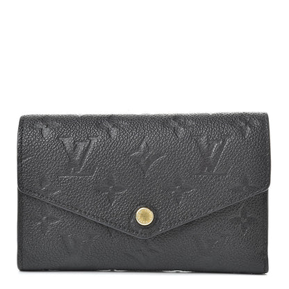 Louis Vuitton Empreinte Compact Curieuse Wallet Black 1 of 8