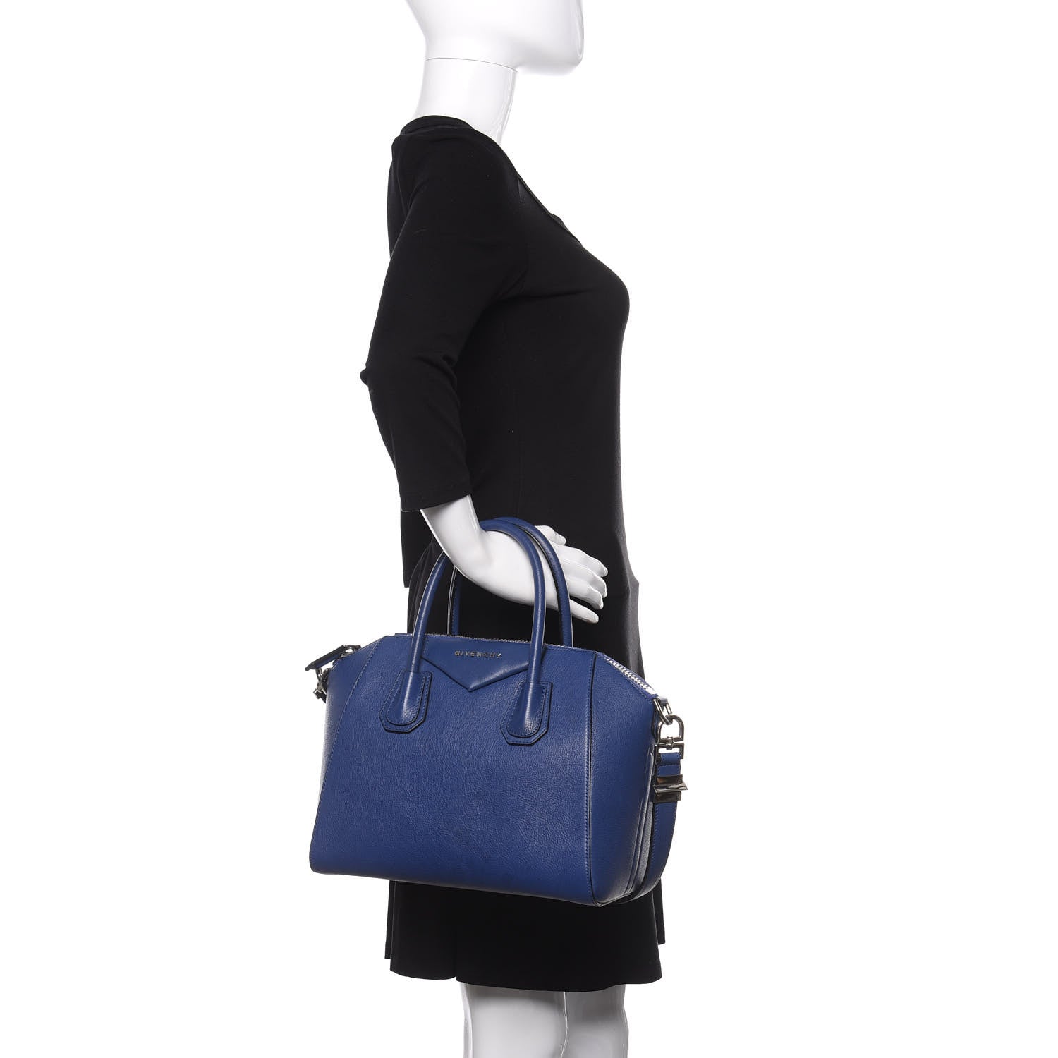 Givenchy Sugar Goatskin Small Antigona Bright Blue 3 of 11
