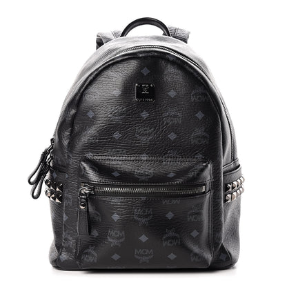 MCM Visetos Small Side Stud Stark Backpack Black 2 of 11