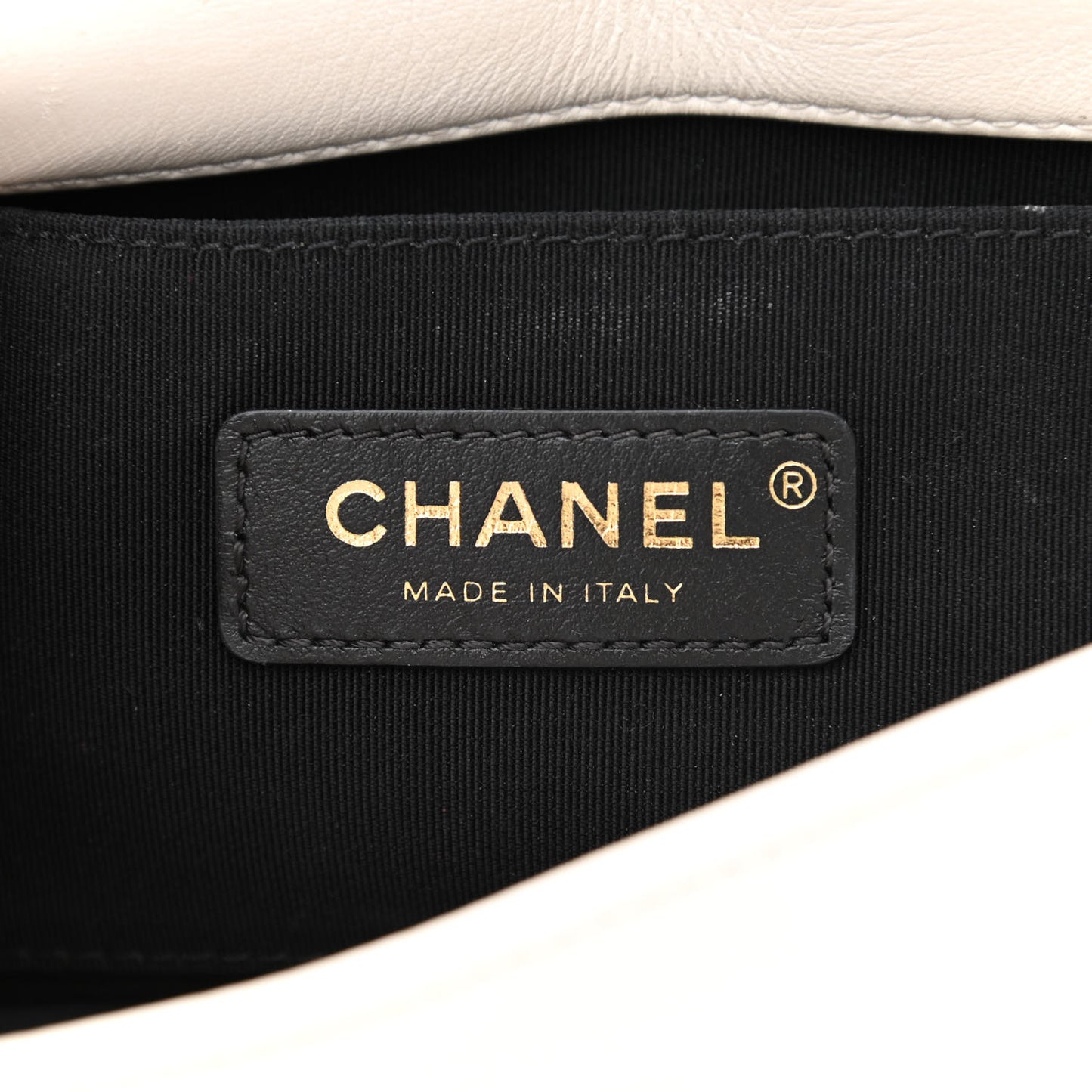 Lambskin Small Entwined Chain Flap White