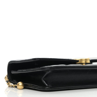 Chanel Calfskin Quilted Perfect Fit Wallet On Chain WOC Black 10 of 12