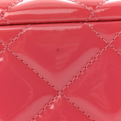 Chanel Patent Quilted Small Coco Shine Flap Pink 11 of 13