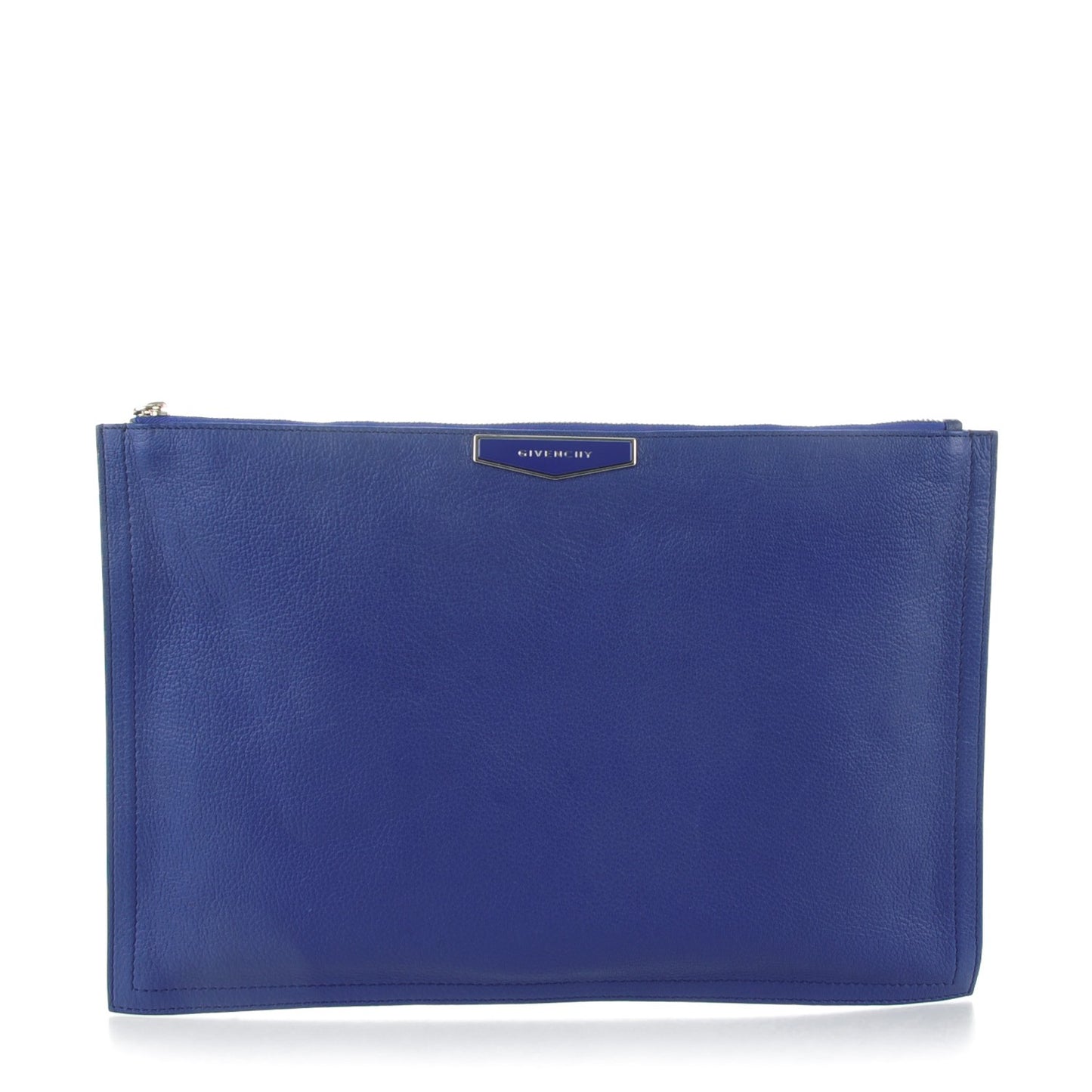 Sugar Goatskin Large Antigona Pouch Blue