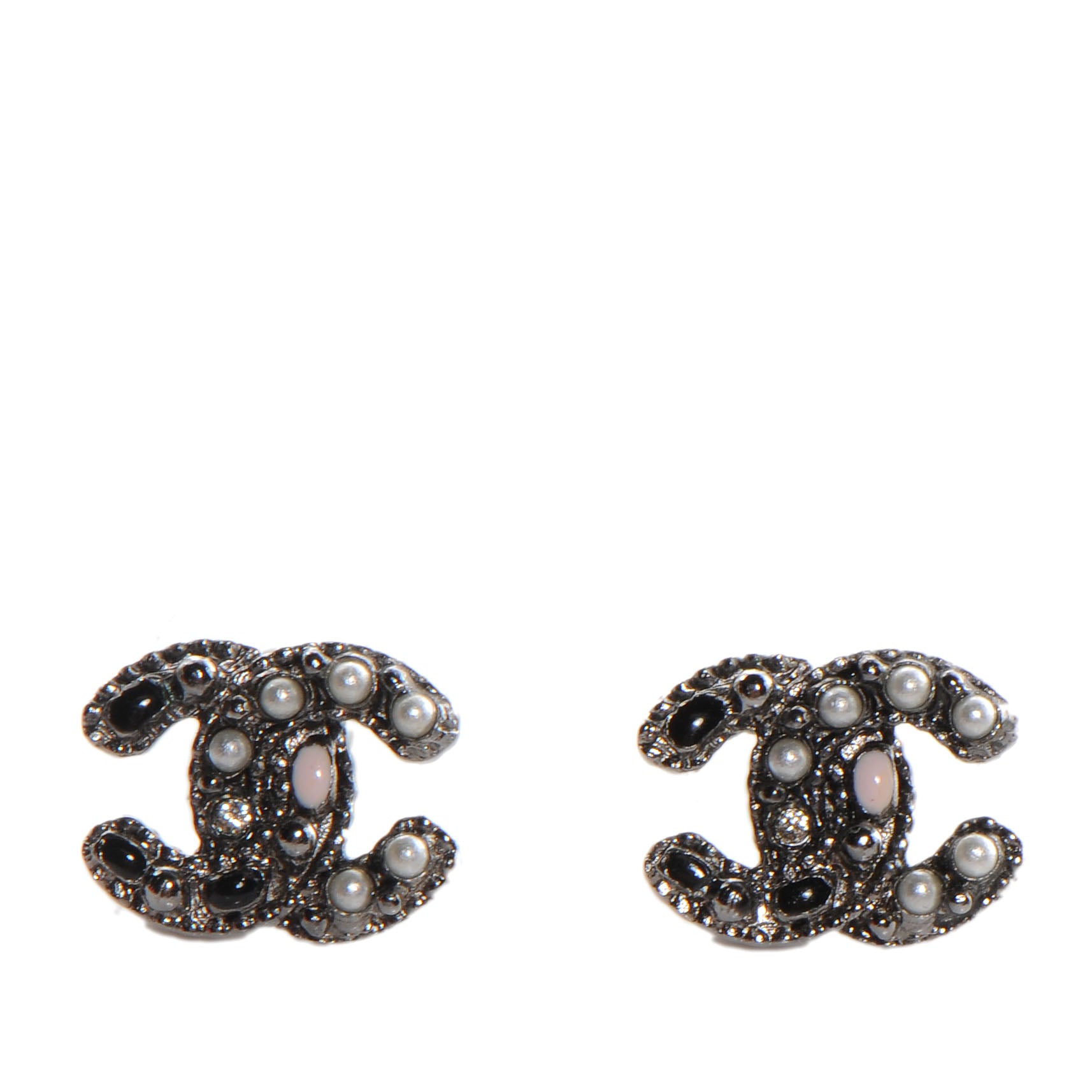 Chanel Pearl CC Logo Earrings 1 of 5