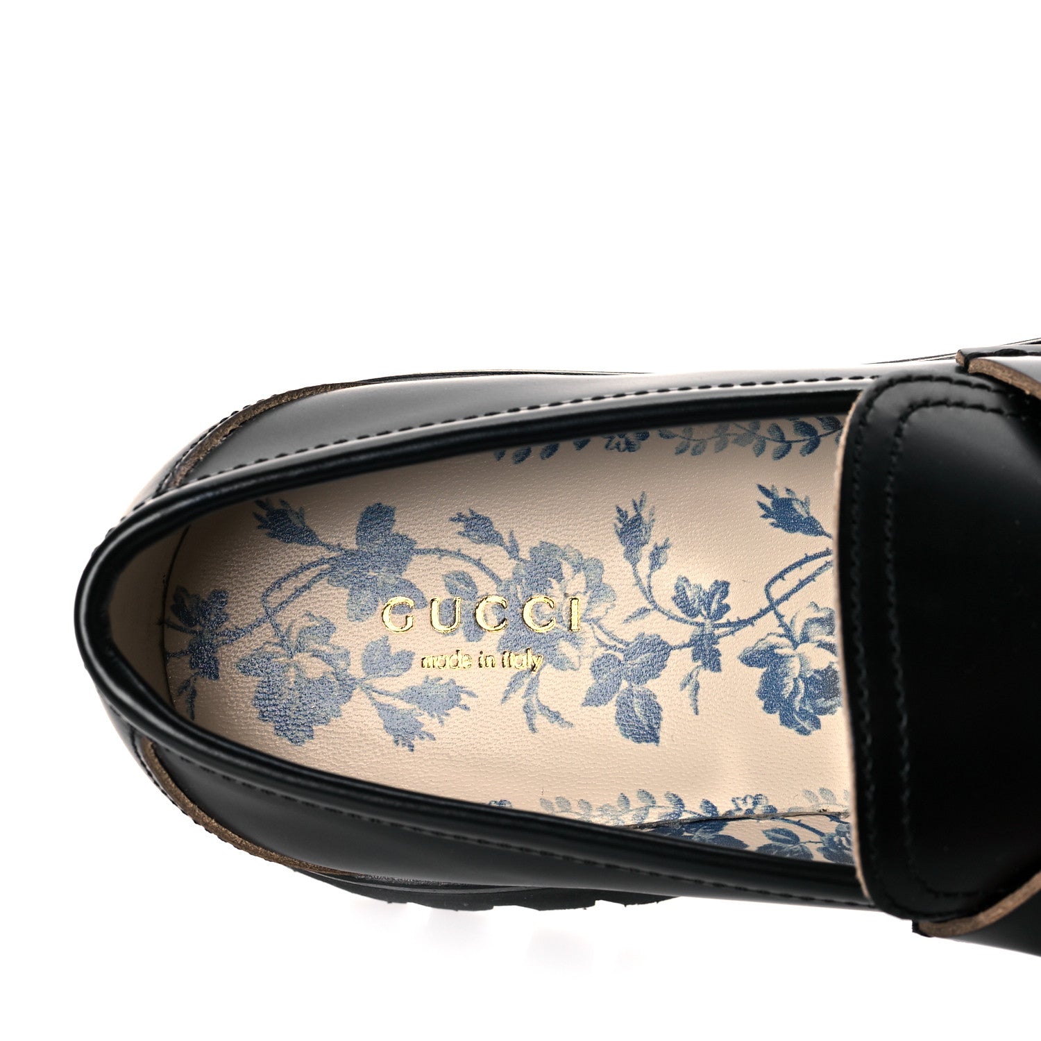 Gucci Cordovan Lux Womens Harald Horsebit 25mm Platform Loafers 40.5 Black 8 of 10