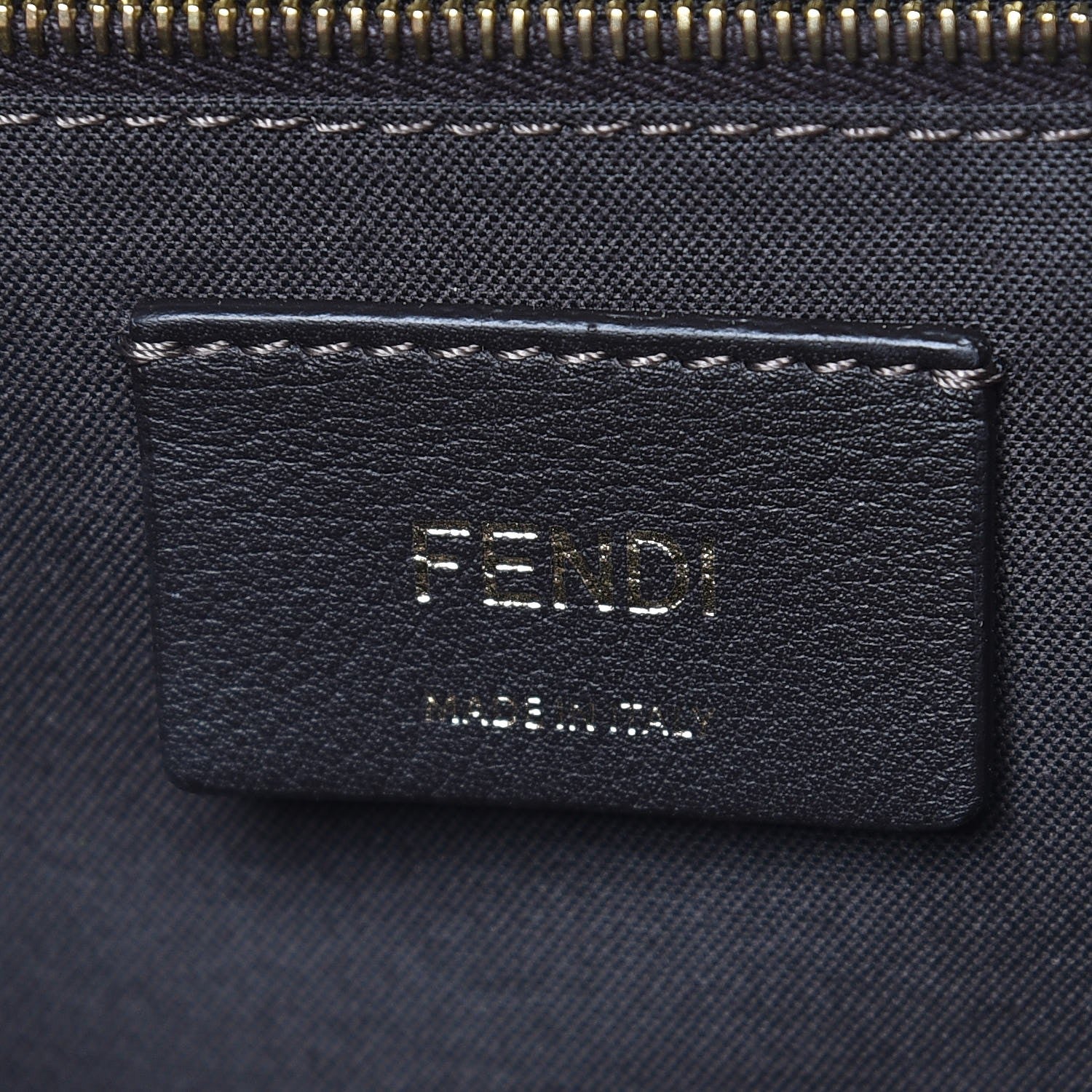 Fendi Vitello Catalan Mirror Flowerland Backpack Gold 6 of 7