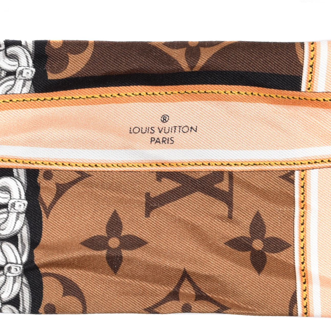 Silk Monogram Confidential Bandeau Brown