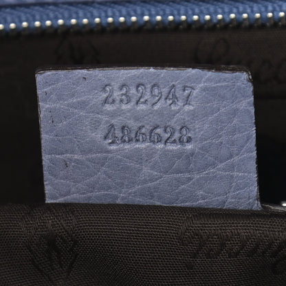 Gucci Monogram Medium Bamboo Bar Tote Blue 8 of 12