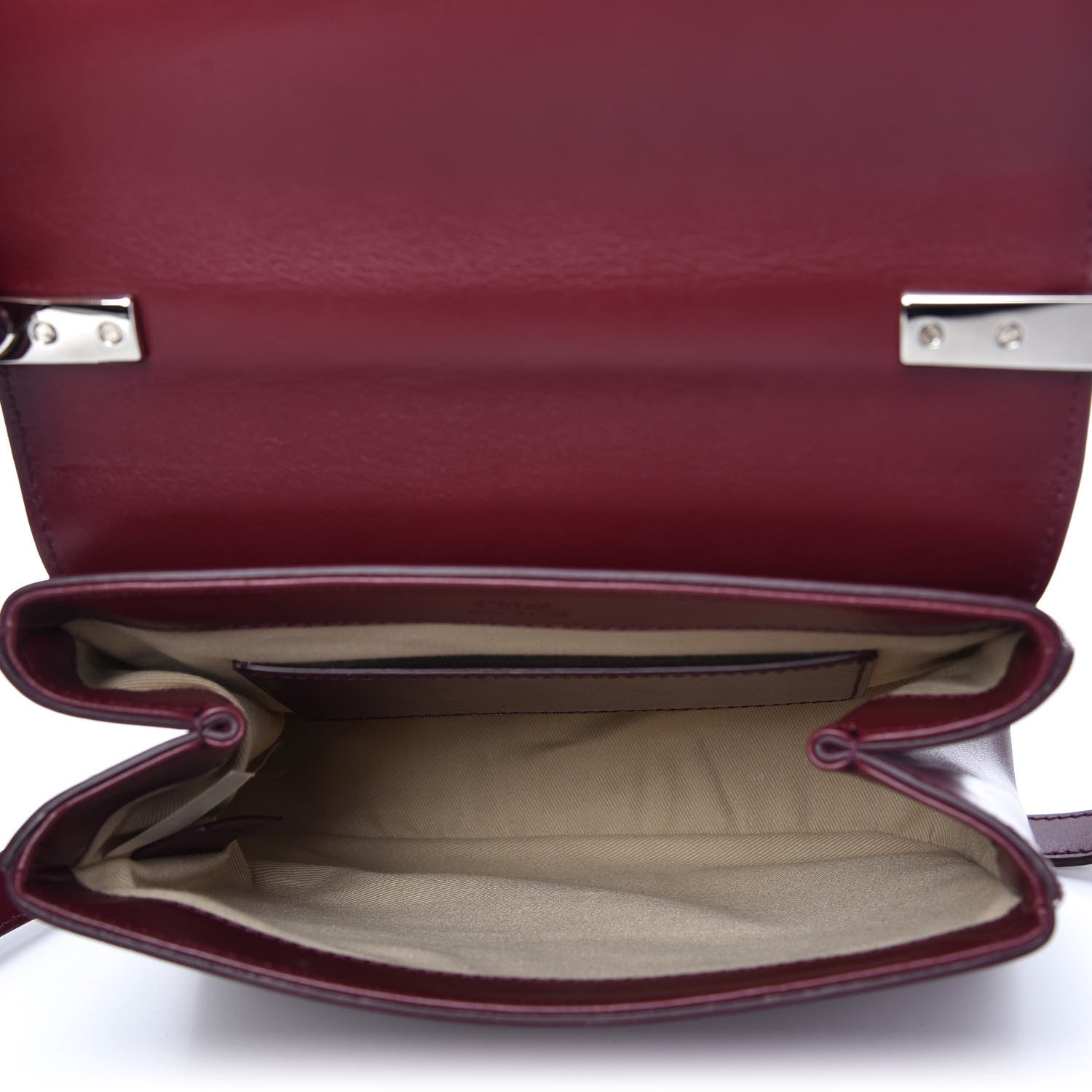 Chloe Calfskin Small C Double Carry Plum Purple 5 of 10