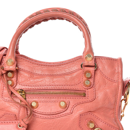Balenciaga Agneau Giant 12 Gold Hardware Mini City Rose Azalee Rose Jaipur 16 of 20