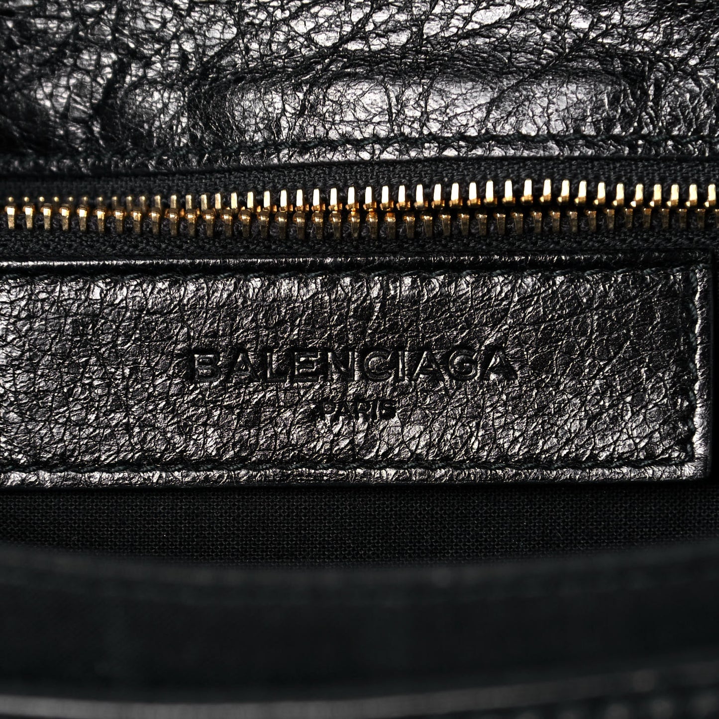 Agneau Giant 12 Gold Hardware Envelope Strap Clutch Black