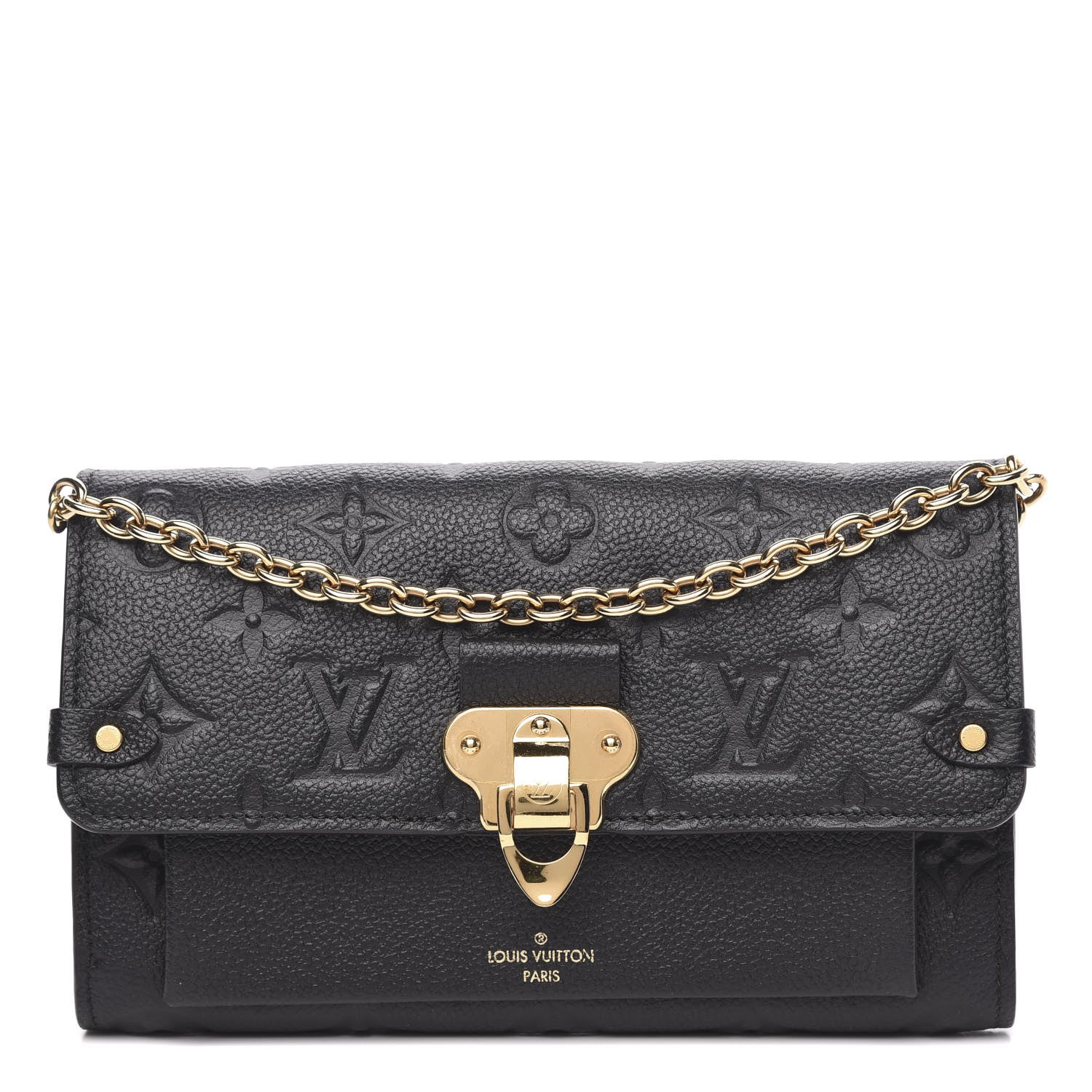 Louis Vuitton Empreinte Vavin Chain Wallet Black 1 of 8