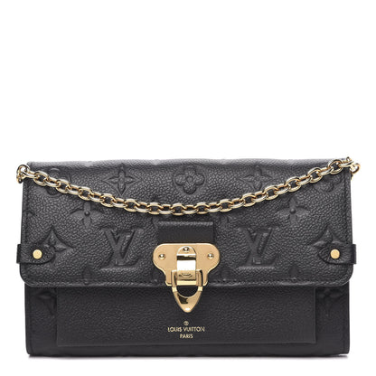 Louis Vuitton Empreinte Vavin Chain Wallet Black 1 of 8
